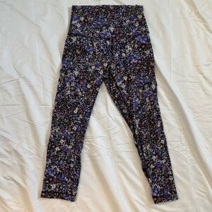lululemon Multicolor Floral Capri Leggings